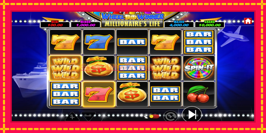 Wheel Big Winner Millionaires Life - automaatne põnevate proovitükkidega