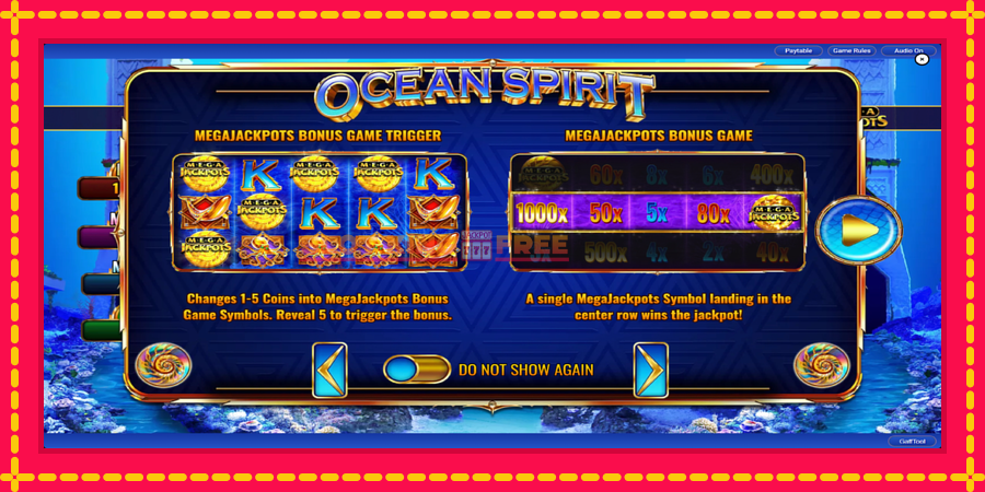 Ocean Spirit MegaJackpots - automaatne põnevate proovitükkidega