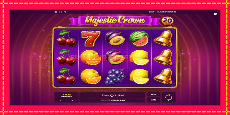 Majestic Crown 20 - automaatne põnevate proovitükkidega