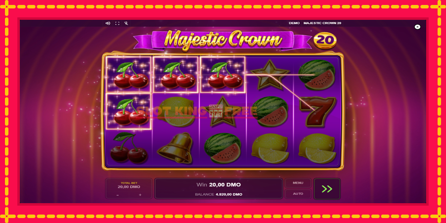 Majestic Crown 20 - automaatne põnevate proovitükkidega