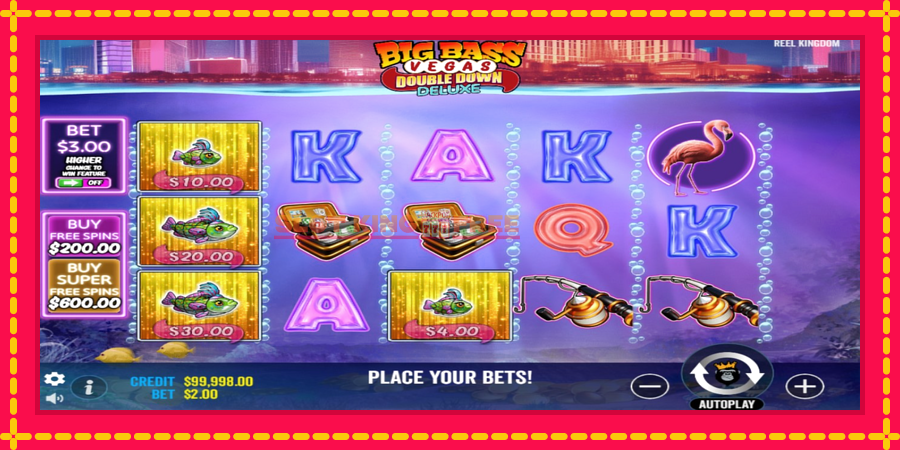 Big Bass Vegas Double Down Deluxe - automaatne põnevate proovitükkidega