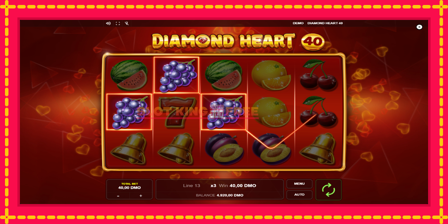 Diamond Heart 40 - automaatne põnevate proovitükkidega