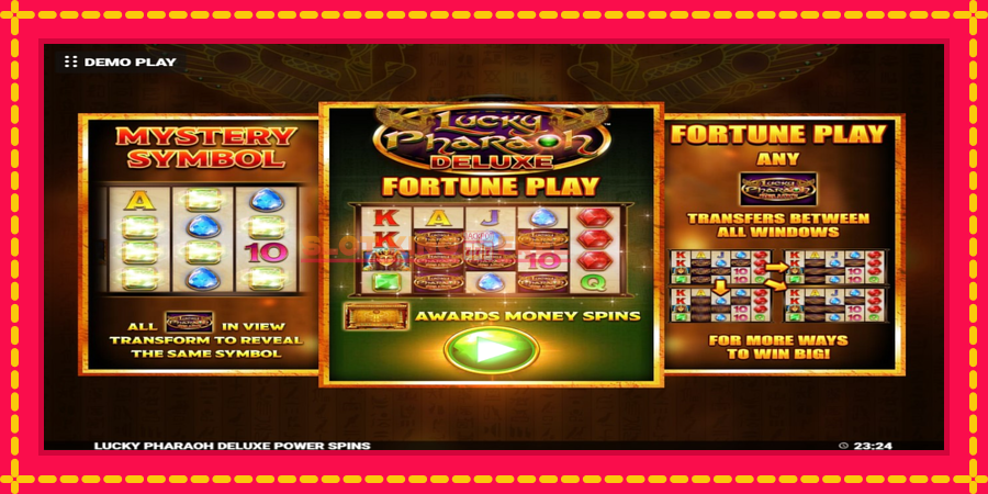 Lucky Pharaoh Deluxe Fortune Play - automaatne põnevate proovitükkidega