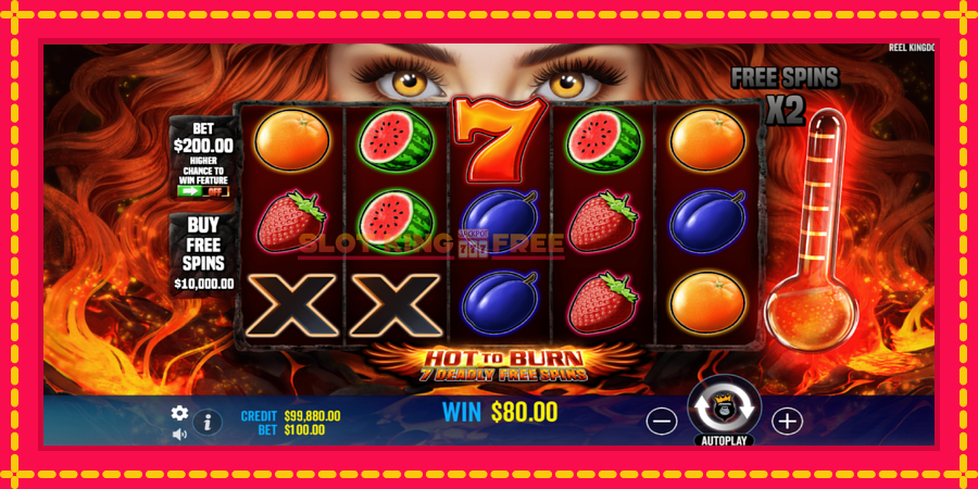 Hot to Burn - 7 Deadly Free Spins - automaatne põnevate proovitükkidega