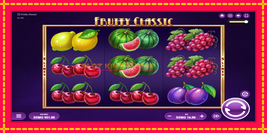 Fruity Classic - automaatne põnevate proovitükkidega