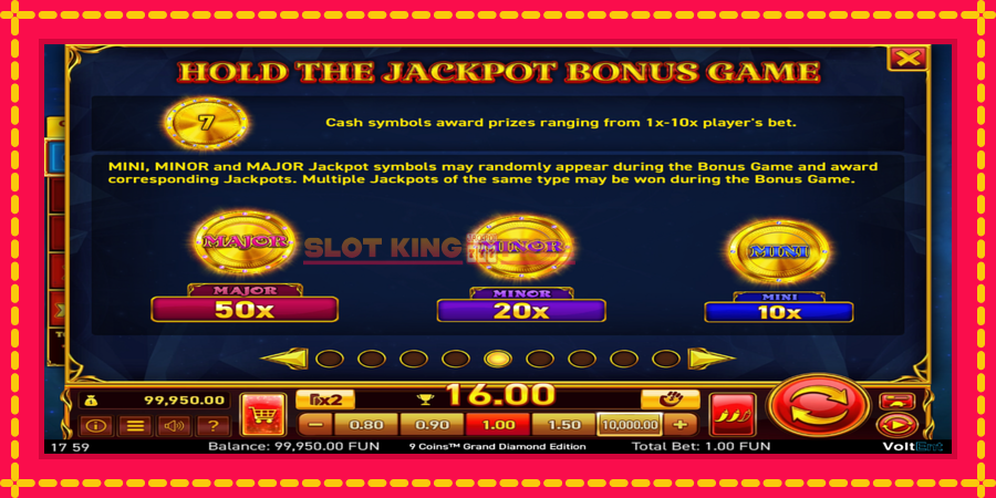 9 Coins Grand Diamond Edition Halloween Jackpots - automaatne põnevate proovitükkidega