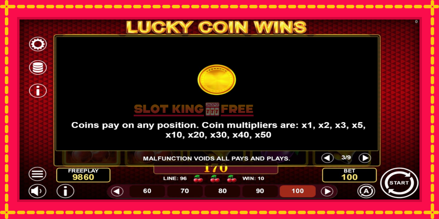 Lucky Coin Wins - automaatne põnevate proovitükkidega