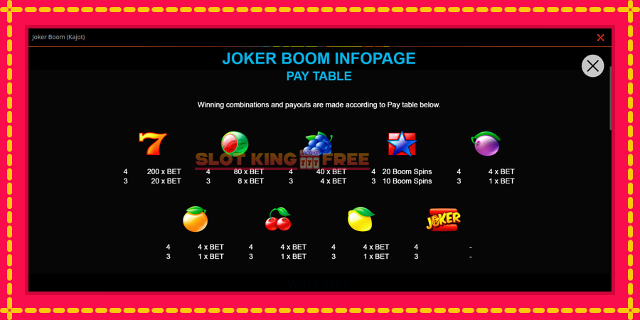 Joker Boom - automaatne põnevate proovitükkidega