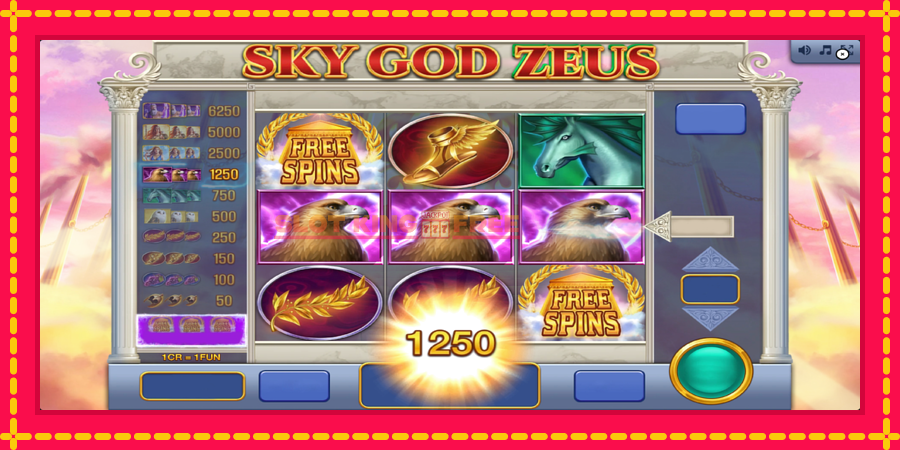 Sky God Zeus 3x3 - automaatne põnevate proovitükkidega