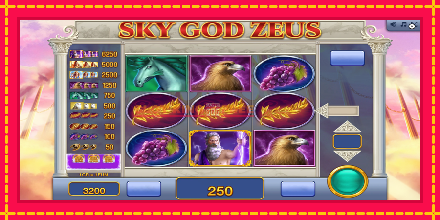 Sky God Zeus 3x3 - automaatne põnevate proovitükkidega