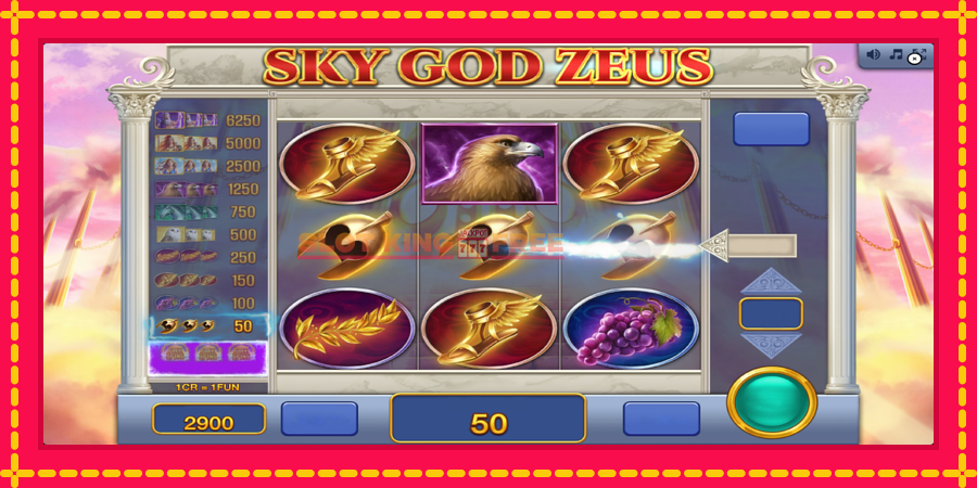 Sky God Zeus 3x3 - automaatne põnevate proovitükkidega