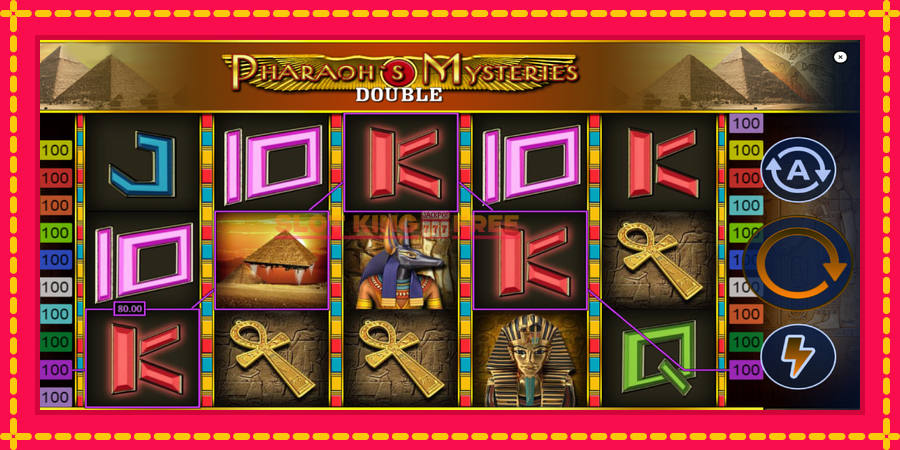 Pharaons Mysteries Double - automaatne põnevate proovitükkidega