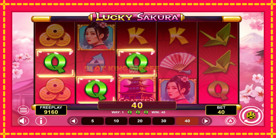 Lucky Sakura Win Spins - automaatne põnevate proovitükkidega