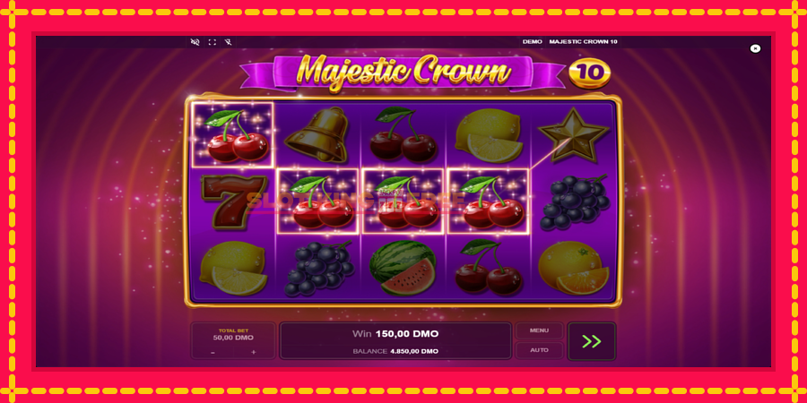 Majestic Crown 10 - automaatne põnevate proovitükkidega