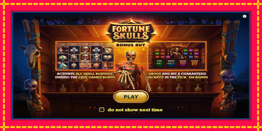 Fortune Skulls Bonus Buy - automaatne põnevate proovitükkidega