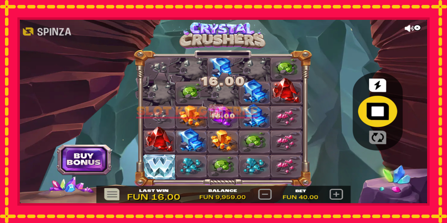 Crystal Crushers - automaatne põnevate proovitükkidega