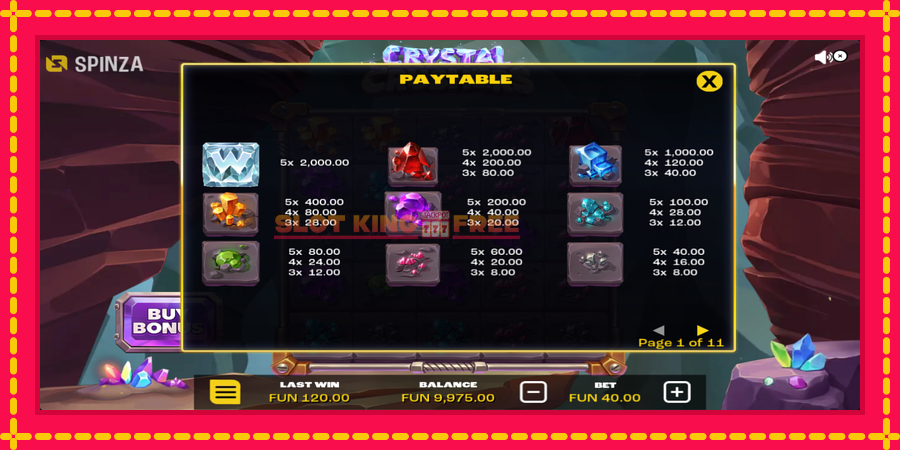 Crystal Crushers - automaatne põnevate proovitükkidega