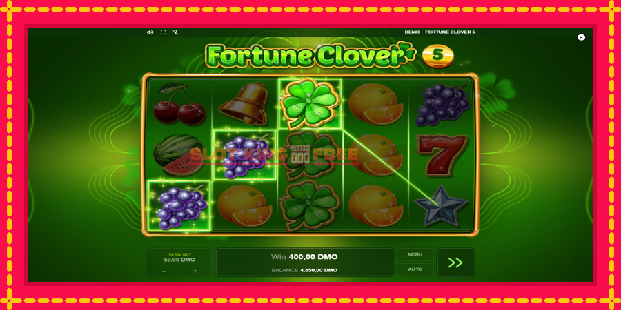 Fortune Clover 5 - automaatne põnevate proovitükkidega