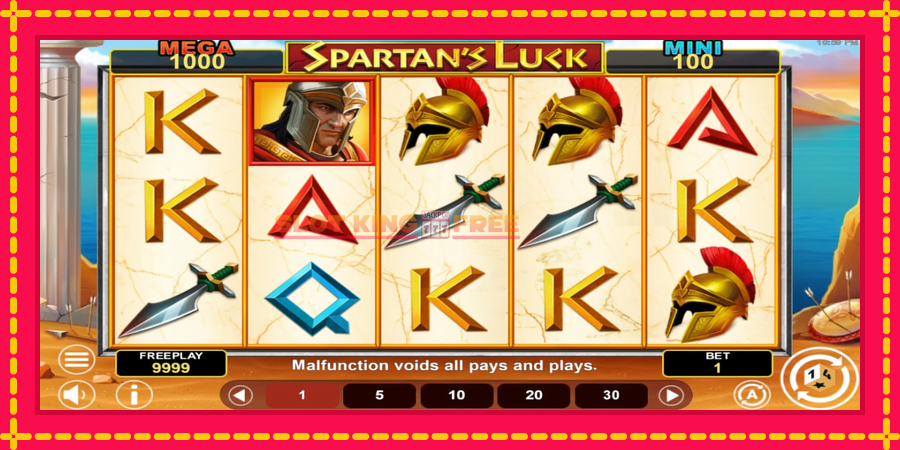 Spartans Luck Hold & Win - automaatne põnevate proovitükkidega