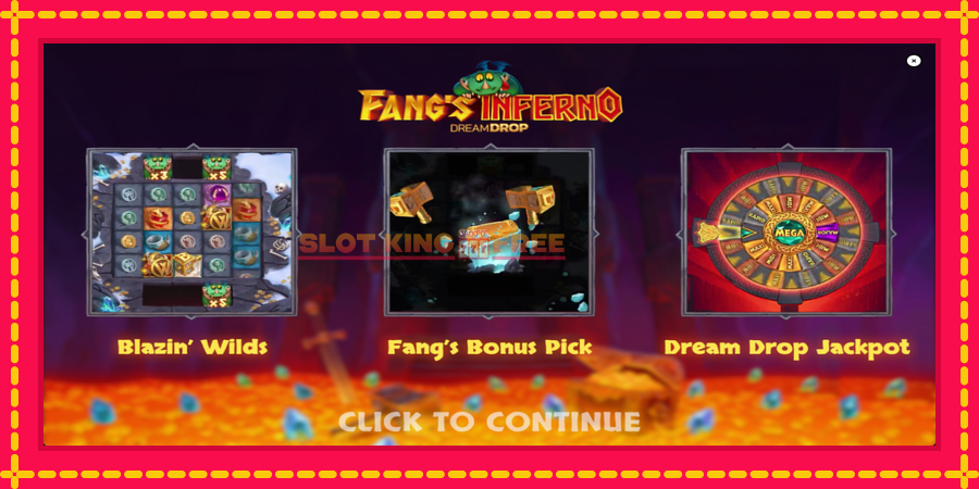 Fangs Inferno Dream Drop - automaatne põnevate proovitükkidega