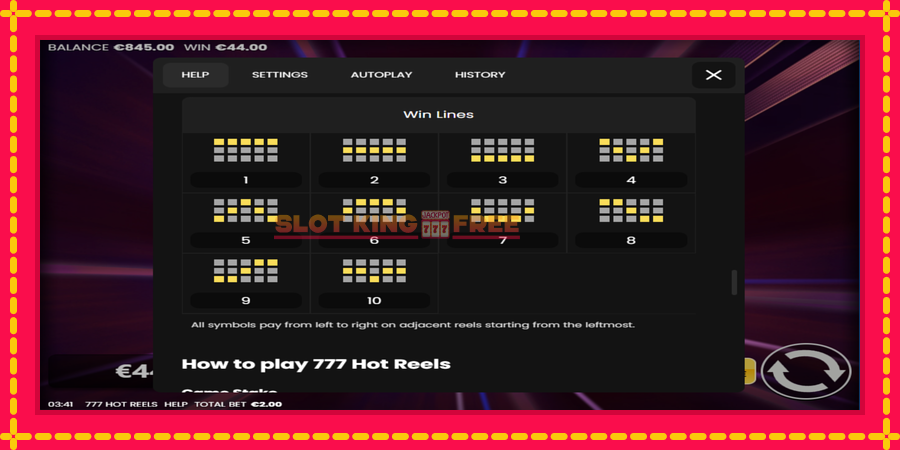 777 Hot Reels - automaatne põnevate proovitükkidega