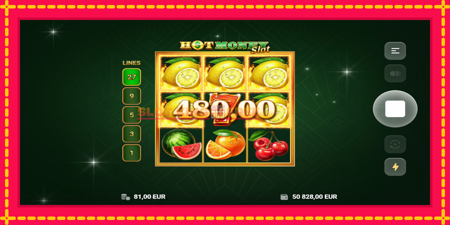 Hot Money Slot - automaatne põnevate proovitükkidega