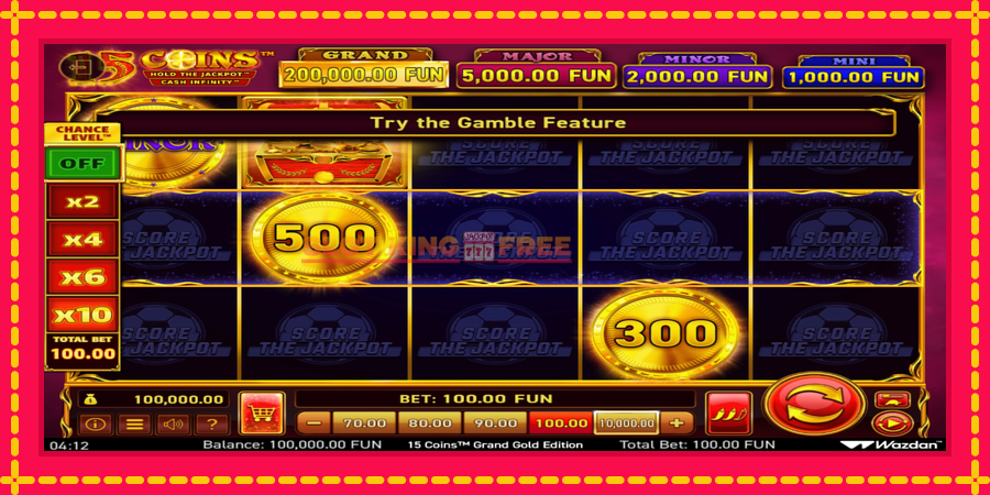 15 Coins Grand Gold Edition Score The Jackpot - automaatne põnevate proovitükkidega