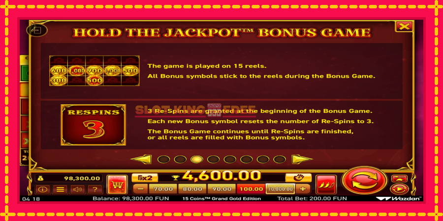 15 Coins Grand Gold Edition Score The Jackpot - automaatne põnevate proovitükkidega