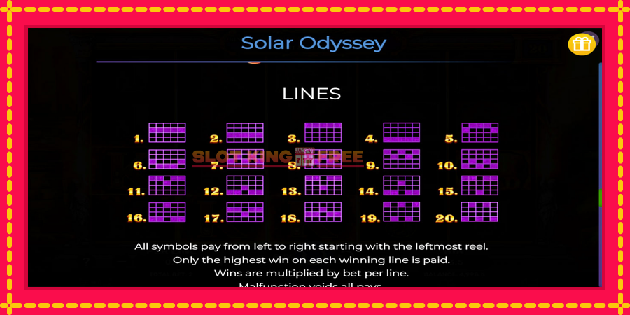 Solar Odyssey - automaatne põnevate proovitükkidega