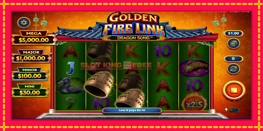 Golden Fire Link Dragon Song - automaatne põnevate proovitükkidega