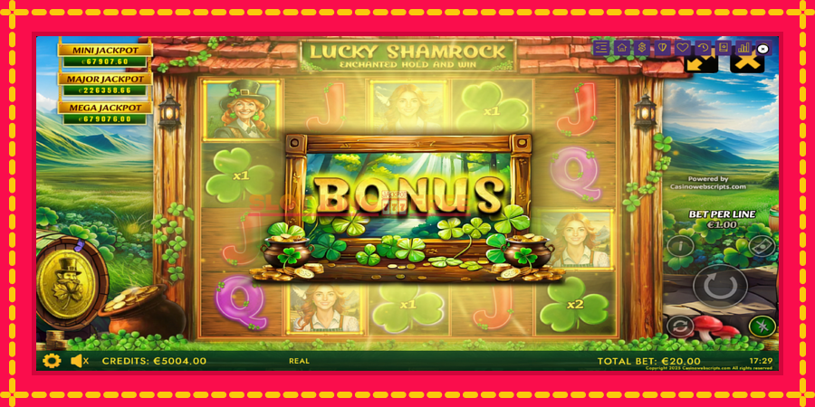 Lucky Shamrock - Enchanted Hold and Win - automaatne põnevate proovitükkidega