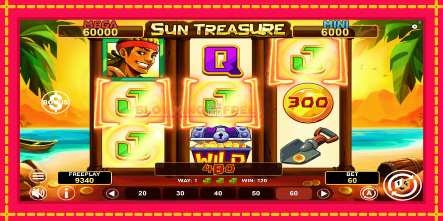 Sun Treasure Hold & Win - automaatne põnevate proovitükkidega