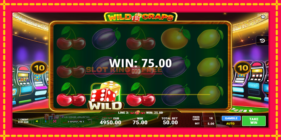 Wild Craps - automaatne põnevate proovitükkidega