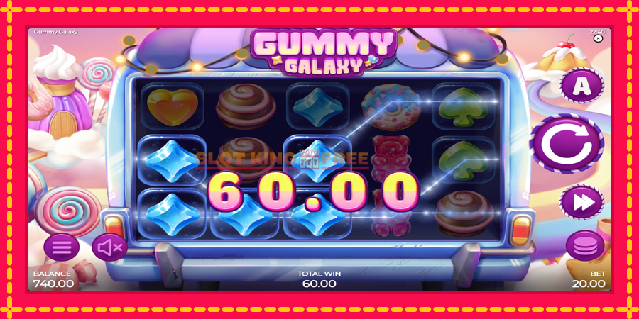 Gummy Galaxy - automaatne põnevate proovitükkidega