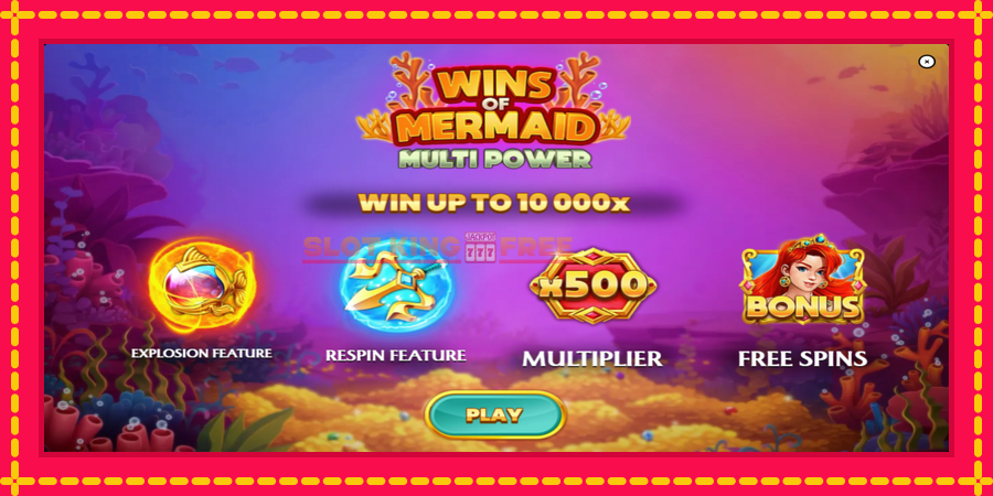 Wins of Mermaid Multi Power - automaatne põnevate proovitükkidega