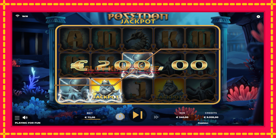 Poseidon Jackpot - automaatne põnevate proovitükkidega