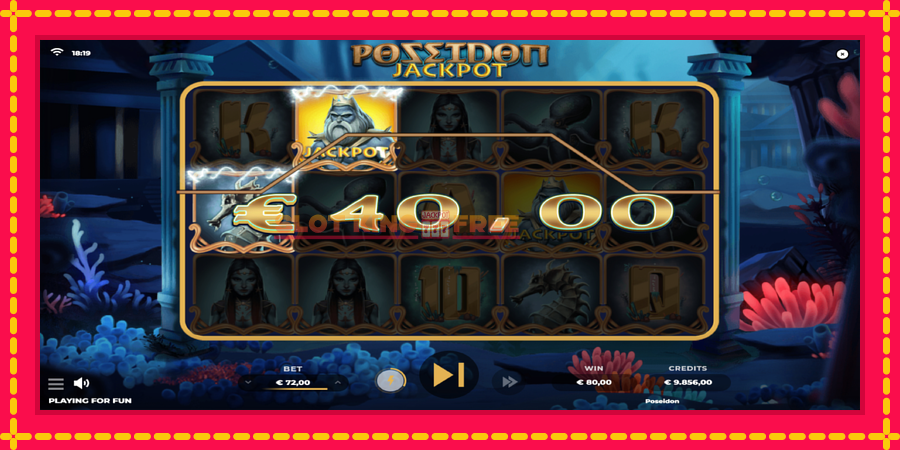 Poseidon Jackpot - automaatne põnevate proovitükkidega