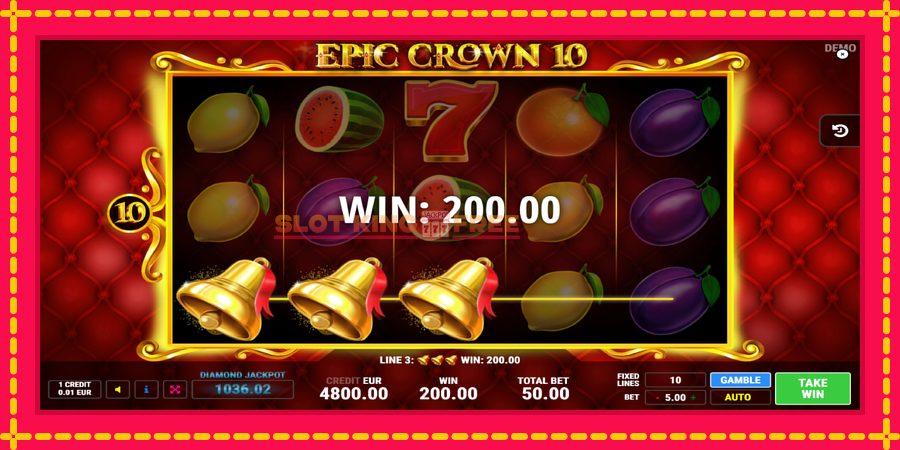 Epic Crown 10 - automaatne põnevate proovitükkidega