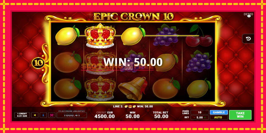 Epic Crown 10 - automaatne põnevate proovitükkidega