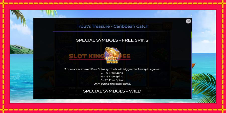 Trouts Treasure Caribbean Catch - automaatne põnevate proovitükkidega