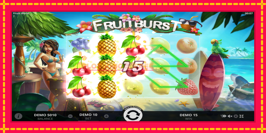 Fruitburst - automaatne põnevate proovitükkidega